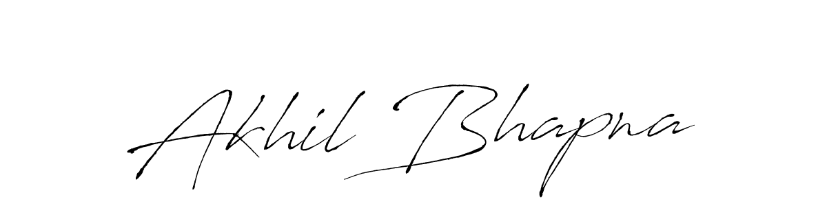 You can use this online signature creator to create a handwritten signature for the name Akhil Bhapna. This is the best online autograph maker. Akhil Bhapna signature style 6 images and pictures png