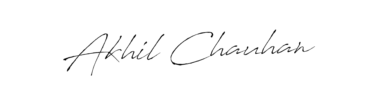 Use a signature maker to create a handwritten signature online. With this signature software, you can design (Antro_Vectra) your own signature for name Akhil Chauhan. Akhil Chauhan signature style 6 images and pictures png