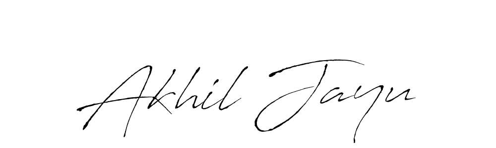 How to make Akhil Jayu name signature. Use Antro_Vectra style for creating short signs online. This is the latest handwritten sign. Akhil Jayu signature style 6 images and pictures png