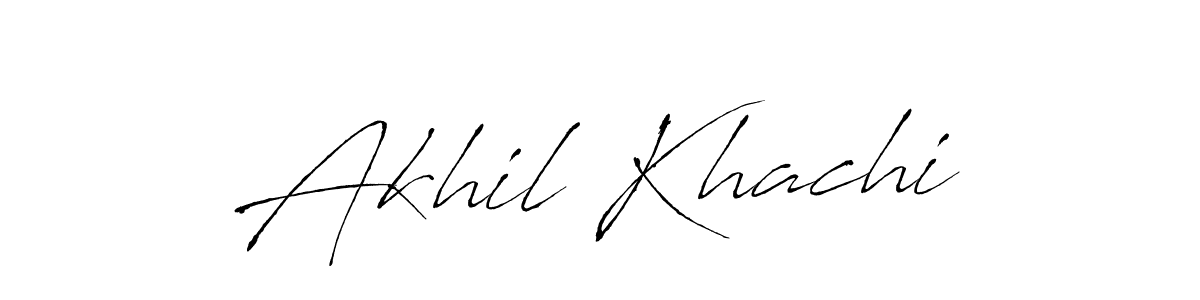 Akhil Khachi stylish signature style. Best Handwritten Sign (Antro_Vectra) for my name. Handwritten Signature Collection Ideas for my name Akhil Khachi. Akhil Khachi signature style 6 images and pictures png