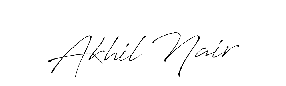 Also we have Akhil Nair name is the best signature style. Create professional handwritten signature collection using Antro_Vectra autograph style. Akhil Nair signature style 6 images and pictures png