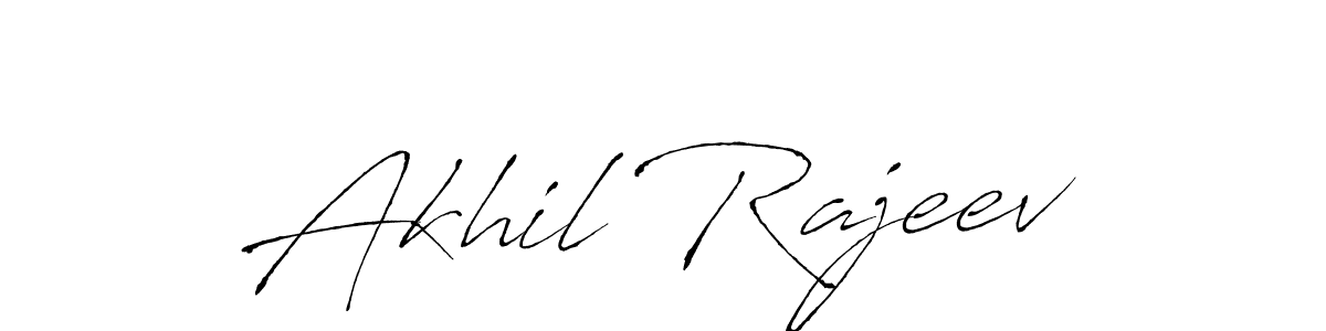 How to make Akhil Rajeev signature? Antro_Vectra is a professional autograph style. Create handwritten signature for Akhil Rajeev name. Akhil Rajeev signature style 6 images and pictures png