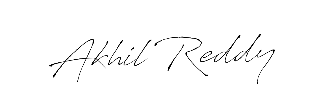 Make a beautiful signature design for name Akhil Reddy. With this signature (Antro_Vectra) style, you can create a handwritten signature for free. Akhil Reddy signature style 6 images and pictures png