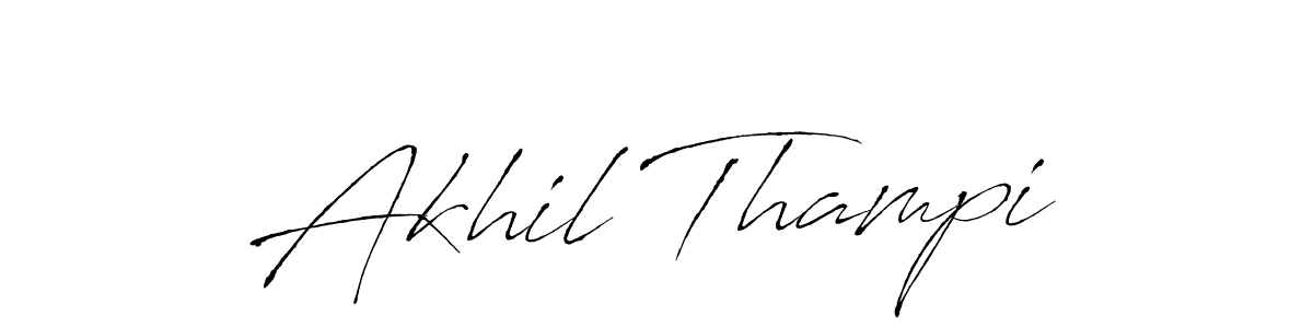 You should practise on your own different ways (Antro_Vectra) to write your name (Akhil Thampi) in signature. don't let someone else do it for you. Akhil Thampi signature style 6 images and pictures png