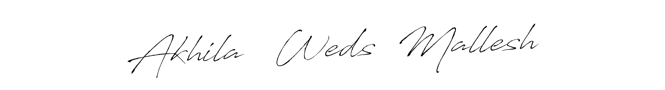 It looks lik you need a new signature style for name Akhila   Weds  Mallesh. Design unique handwritten (Antro_Vectra) signature with our free signature maker in just a few clicks. Akhila   Weds  Mallesh signature style 6 images and pictures png
