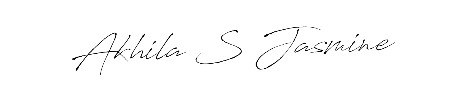 It looks lik you need a new signature style for name Akhila S Jasmine. Design unique handwritten (Antro_Vectra) signature with our free signature maker in just a few clicks. Akhila S Jasmine signature style 6 images and pictures png