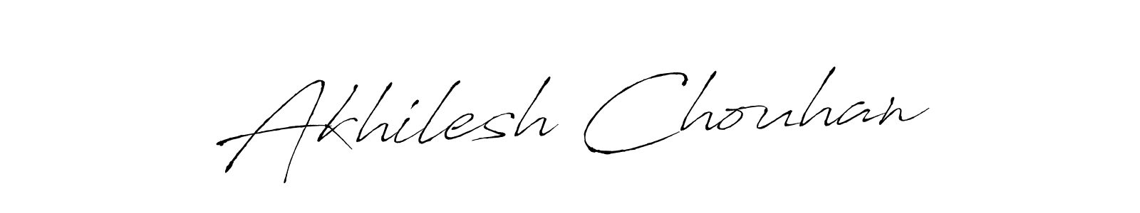 Create a beautiful signature design for name Akhilesh Chouhan. With this signature (Antro_Vectra) fonts, you can make a handwritten signature for free. Akhilesh Chouhan signature style 6 images and pictures png