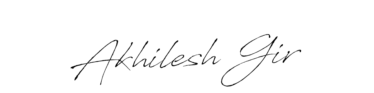 How to make Akhilesh Gir signature? Antro_Vectra is a professional autograph style. Create handwritten signature for Akhilesh Gir name. Akhilesh Gir signature style 6 images and pictures png