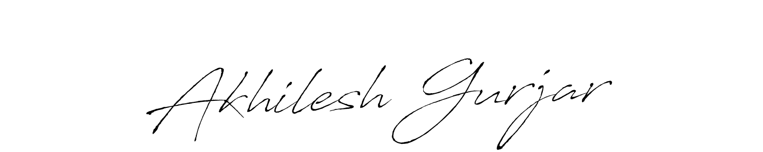 Create a beautiful signature design for name Akhilesh Gurjar. With this signature (Antro_Vectra) fonts, you can make a handwritten signature for free. Akhilesh Gurjar signature style 6 images and pictures png