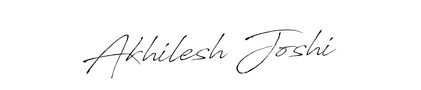 How to make Akhilesh Joshi name signature. Use Antro_Vectra style for creating short signs online. This is the latest handwritten sign. Akhilesh Joshi signature style 6 images and pictures png