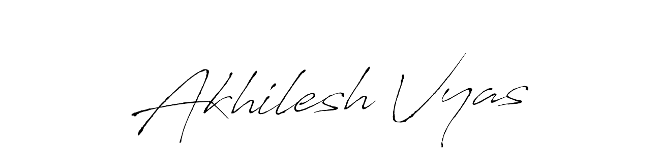 Antro_Vectra is a professional signature style that is perfect for those who want to add a touch of class to their signature. It is also a great choice for those who want to make their signature more unique. Get Akhilesh Vyas name to fancy signature for free. Akhilesh Vyas signature style 6 images and pictures png