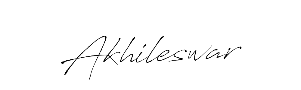 The best way (Antro_Vectra) to make a short signature is to pick only two or three words in your name. The name Akhileswar include a total of six letters. For converting this name. Akhileswar signature style 6 images and pictures png