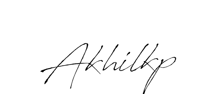 Create a beautiful signature design for name Akhilkp. With this signature (Antro_Vectra) fonts, you can make a handwritten signature for free. Akhilkp signature style 6 images and pictures png