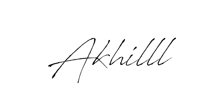 Akhilll stylish signature style. Best Handwritten Sign (Antro_Vectra) for my name. Handwritten Signature Collection Ideas for my name Akhilll. Akhilll signature style 6 images and pictures png