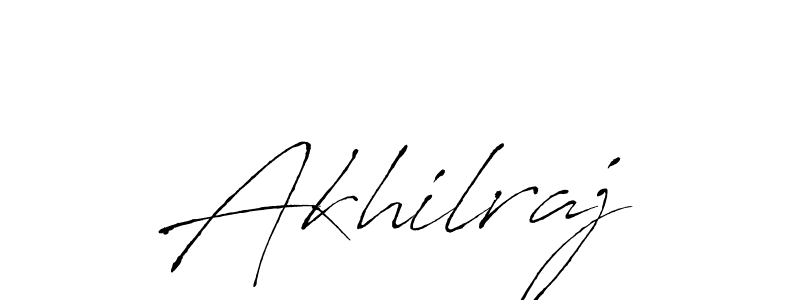 Make a beautiful signature design for name Akhilraj. With this signature (Antro_Vectra) style, you can create a handwritten signature for free. Akhilraj signature style 6 images and pictures png