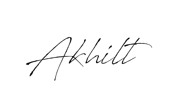 Create a beautiful signature design for name Akhilt. With this signature (Antro_Vectra) fonts, you can make a handwritten signature for free. Akhilt signature style 6 images and pictures png