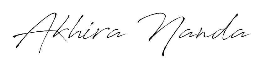 Create a personalized artistic stamp with Akhira Nanda in Antro_Vectra font. Perfect for visual artists, designers, and influencers. Akhira Nanda signature style 6 images and pictures png