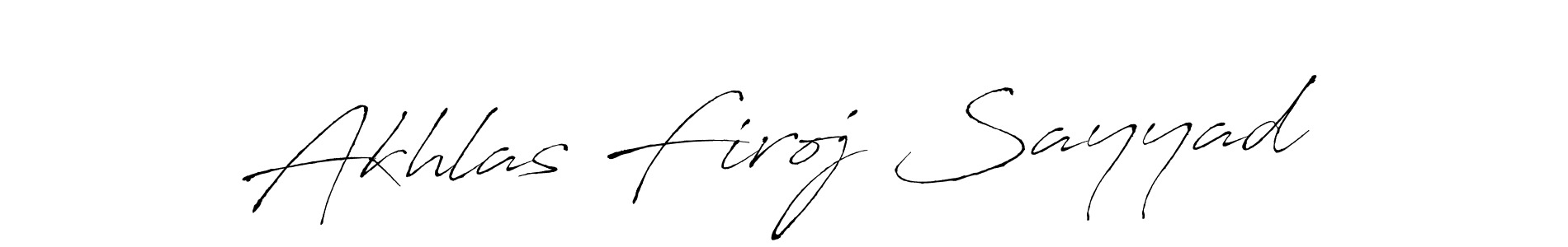 Similarly Antro_Vectra is the best handwritten signature design. Signature creator online .You can use it as an online autograph creator for name Akhlas Firoj Sayyad. Akhlas Firoj Sayyad signature style 6 images and pictures png