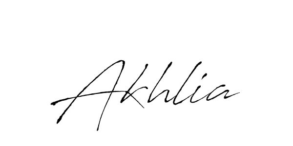 Antro_Vectra is a professional signature style that is perfect for those who want to add a touch of class to their signature. It is also a great choice for those who want to make their signature more unique. Get Akhlia name to fancy signature for free. Akhlia signature style 6 images and pictures png