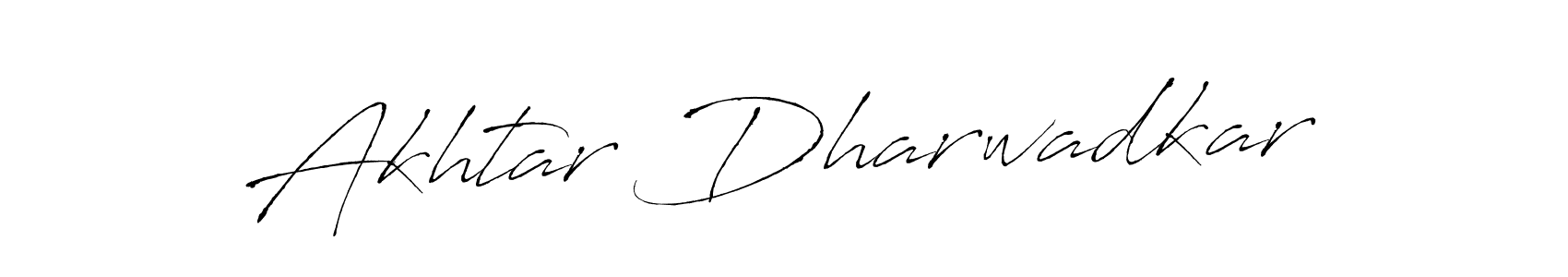 Create a beautiful signature design for name Akhtar Dharwadkar. With this signature (Antro_Vectra) fonts, you can make a handwritten signature for free. Akhtar Dharwadkar signature style 6 images and pictures png