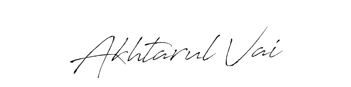 Also You can easily find your signature by using the search form. We will create Akhtarul Vai name handwritten signature images for you free of cost using Antro_Vectra sign style. Akhtarul Vai signature style 6 images and pictures png