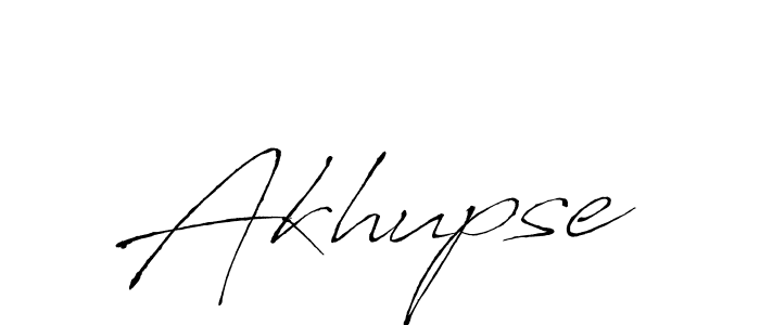 How to make Akhupse name signature. Use Antro_Vectra style for creating short signs online. This is the latest handwritten sign. Akhupse signature style 6 images and pictures png