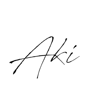 The best way (Antro_Vectra) to make a short signature is to pick only two or three words in your name. The name Aki include a total of six letters. For converting this name. Aki signature style 6 images and pictures png