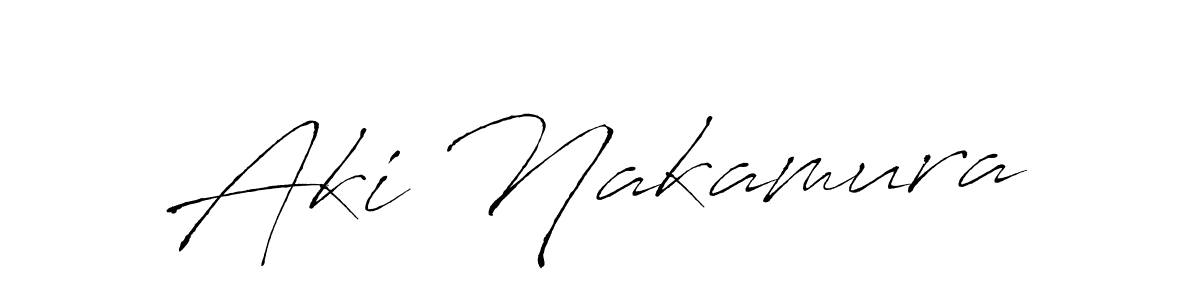 You should practise on your own different ways (Antro_Vectra) to write your name (Aki Nakamura) in signature. don't let someone else do it for you. Aki Nakamura signature style 6 images and pictures png
