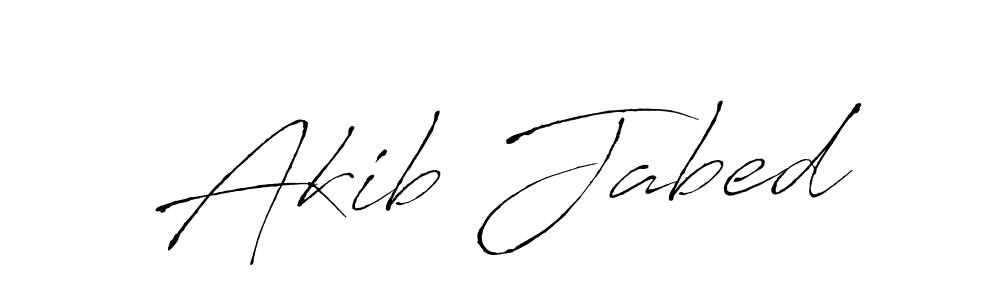 How to make Akib Jabed name signature. Use Antro_Vectra style for creating short signs online. This is the latest handwritten sign. Akib Jabed signature style 6 images and pictures png