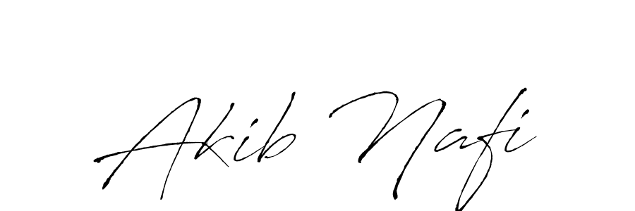 How to make Akib Nafi name signature. Use Antro_Vectra style for creating short signs online. This is the latest handwritten sign. Akib Nafi signature style 6 images and pictures png