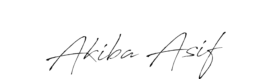 Make a beautiful signature design for name Akiba Asif. With this signature (Antro_Vectra) style, you can create a handwritten signature for free. Akiba Asif signature style 6 images and pictures png