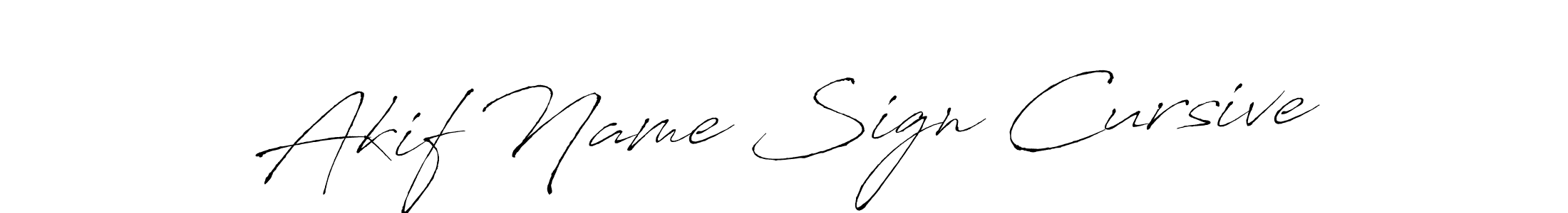 Make a short Akif Name Sign Cursive signature style. Manage your documents anywhere anytime using Antro_Vectra. Create and add eSignatures, submit forms, share and send files easily. Akif Name Sign Cursive signature style 6 images and pictures png