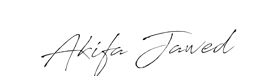 How to make Akifa Jawed name signature. Use Antro_Vectra style for creating short signs online. This is the latest handwritten sign. Akifa Jawed signature style 6 images and pictures png