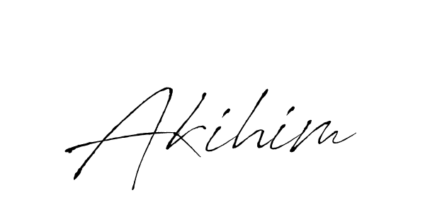 Antro_Vectra is a professional signature style that is perfect for those who want to add a touch of class to their signature. It is also a great choice for those who want to make their signature more unique. Get Akihim name to fancy signature for free. Akihim signature style 6 images and pictures png