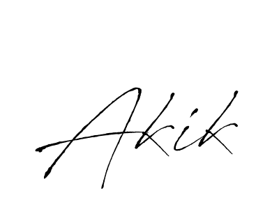 Create a beautiful signature design for name Akik. With this signature (Antro_Vectra) fonts, you can make a handwritten signature for free. Akik signature style 6 images and pictures png