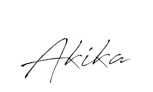 How to make Akika name signature. Use Antro_Vectra style for creating short signs online. This is the latest handwritten sign. Akika signature style 6 images and pictures png