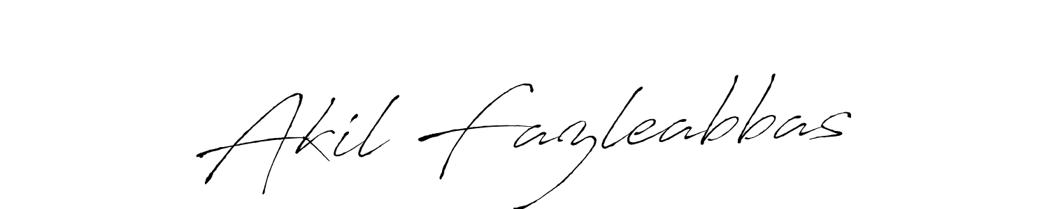 Akil Fazleabbas stylish signature style. Best Handwritten Sign (Antro_Vectra) for my name. Handwritten Signature Collection Ideas for my name Akil Fazleabbas. Akil Fazleabbas signature style 6 images and pictures png