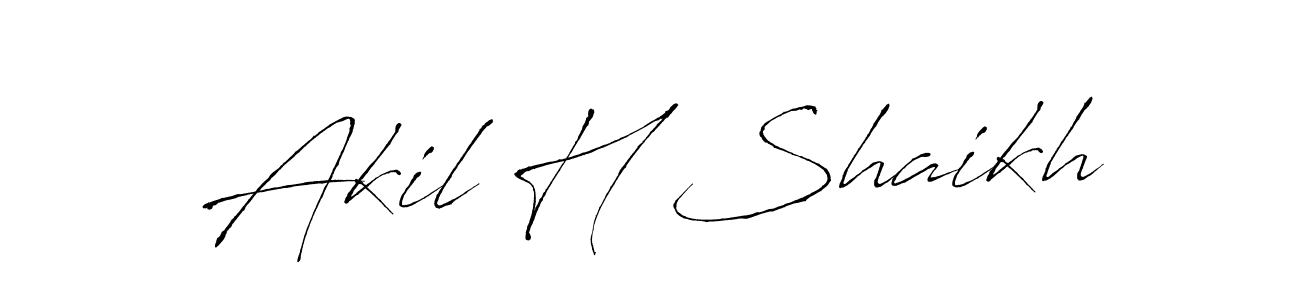 You should practise on your own different ways (Antro_Vectra) to write your name (Akil H Shaikh) in signature. don't let someone else do it for you. Akil H Shaikh signature style 6 images and pictures png