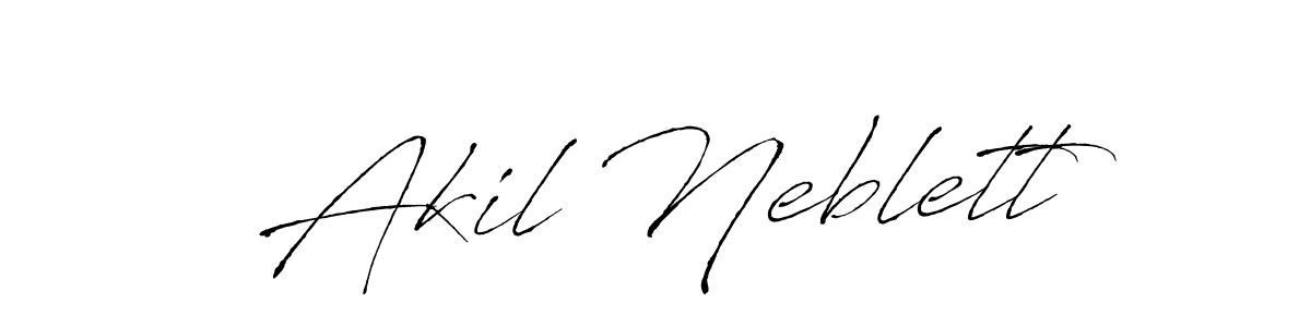 You should practise on your own different ways (Antro_Vectra) to write your name (Akil Neblett) in signature. don't let someone else do it for you. Akil Neblett signature style 6 images and pictures png