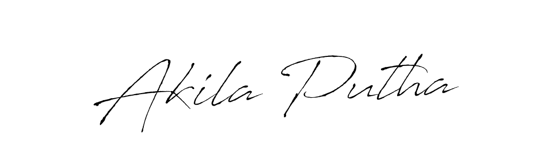 Use a signature maker to create a handwritten signature online. With this signature software, you can design (Antro_Vectra) your own signature for name Akila Putha. Akila Putha signature style 6 images and pictures png