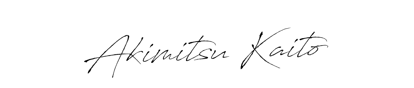 Design your own signature with our free online signature maker. With this signature software, you can create a handwritten (Antro_Vectra) signature for name Akimitsu Kaito. Akimitsu Kaito signature style 6 images and pictures png