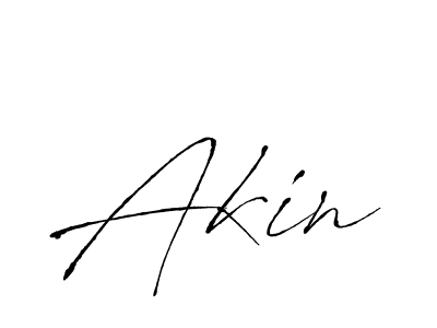 Akin stylish signature style. Best Handwritten Sign (Antro_Vectra) for my name. Handwritten Signature Collection Ideas for my name Akin. Akin signature style 6 images and pictures png