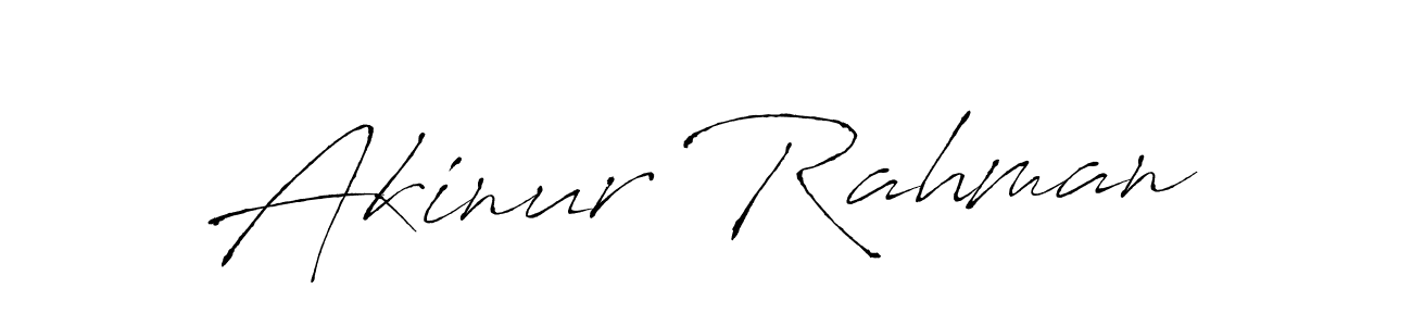 Make a beautiful signature design for name Akinur Rahman. With this signature (Antro_Vectra) style, you can create a handwritten signature for free. Akinur Rahman signature style 6 images and pictures png