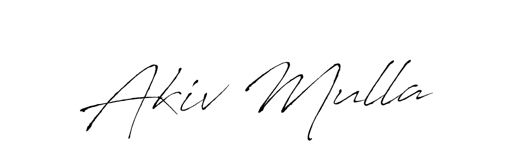 You can use this online signature creator to create a handwritten signature for the name Akiv Mulla. This is the best online autograph maker. Akiv Mulla signature style 6 images and pictures png