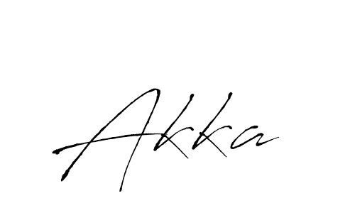Use a signature maker to create a handwritten signature online. With this signature software, you can design (Antro_Vectra) your own signature for name Akka . Akka  signature style 6 images and pictures png