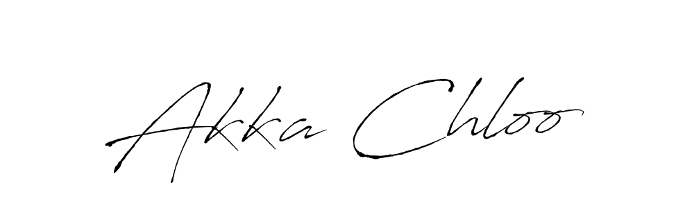 How to make Akka Chloo name signature. Use Antro_Vectra style for creating short signs online. This is the latest handwritten sign. Akka Chloo signature style 6 images and pictures png