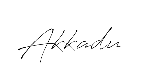 Design your own signature with our free online signature maker. With this signature software, you can create a handwritten (Antro_Vectra) signature for name Akkadu. Akkadu signature style 6 images and pictures png