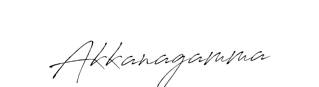 Make a beautiful signature design for name Akkanagamma. With this signature (Antro_Vectra) style, you can create a handwritten signature for free. Akkanagamma signature style 6 images and pictures png