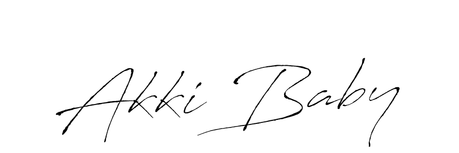 You should practise on your own different ways (Antro_Vectra) to write your name (Akki Baby) in signature. don't let someone else do it for you. Akki Baby signature style 6 images and pictures png