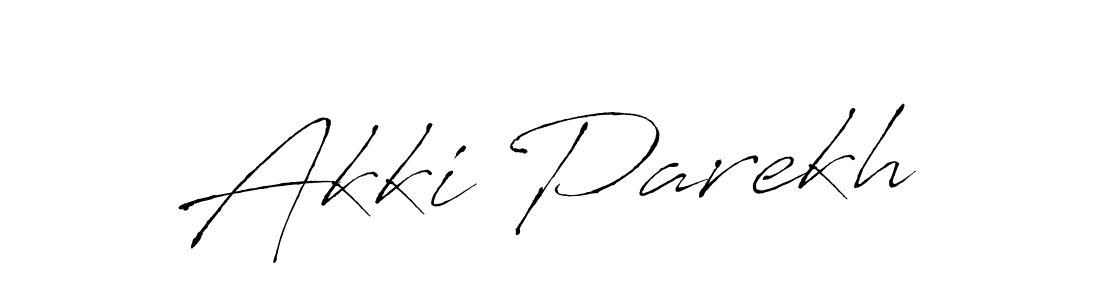 How to make Akki Parekh name signature. Use Antro_Vectra style for creating short signs online. This is the latest handwritten sign. Akki Parekh signature style 6 images and pictures png